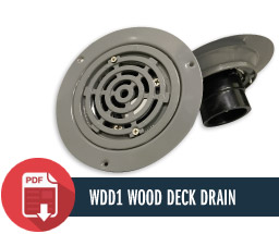WDD1 Wood Deck Drain