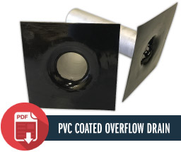 PVC Coated Overflow Drain